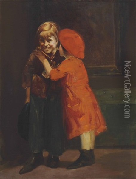 In The Corner Oil Painting - George Benjamin Luks