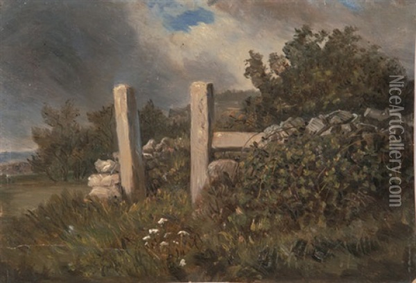 Bauerngarten Oil Painting - Carl Gustav Carus