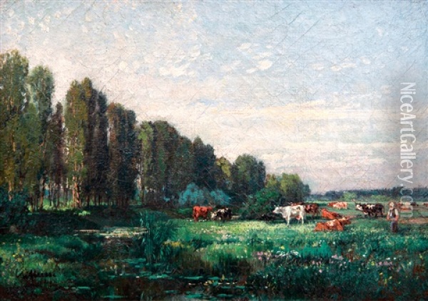 Francouzska Krajina Oil Painting - Anton Chittussi
