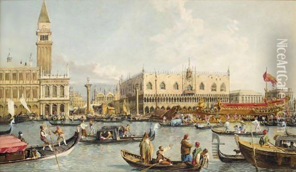 The Grand Canal Oil Painting - John Mogford