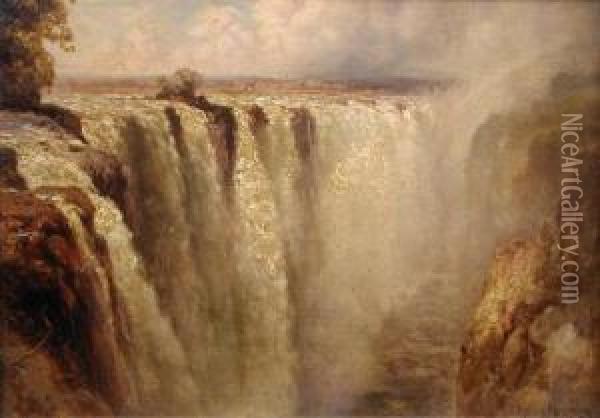 View Of The Victoria Falls Oil Painting - Edward Henry Holder