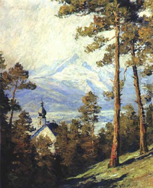 Garmisch Oil Painting - Hans Maurus