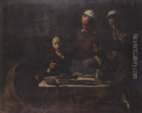 The Supper At Emmaus Oil Painting -  Caravaggio