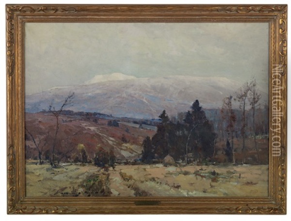 First Snow On Moosilauke, N.h. Oil Painting - Chauncey Foster Ryder