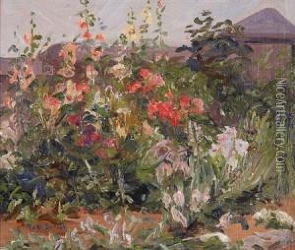 The Garden Oil Painting - Mary Cable Butler