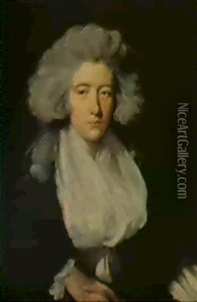 Portrait Of The Hon. Caroline Sackville Oil Painting - John Opie