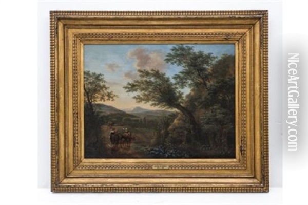 Paisaje Con Viajeros Oil Painting - Willem de Heusch