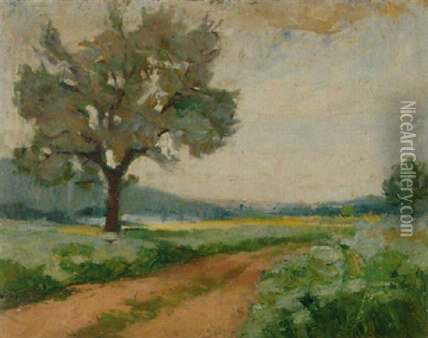 Bluhender Baum Oil Painting - Franz Jakob Elmiger