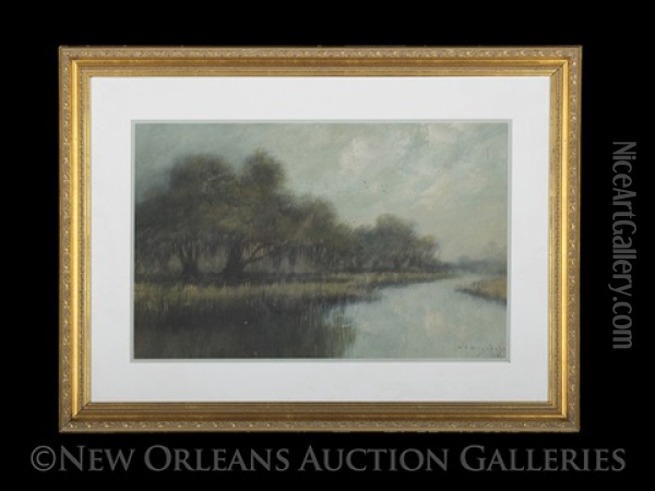 Dawn On The Bayou Oil Painting - Alexander John Drysdale