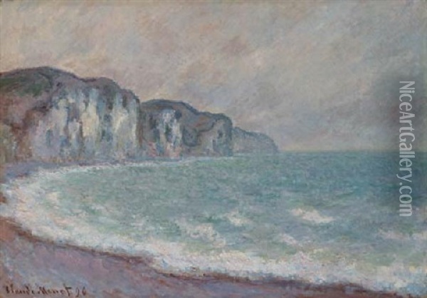 Falaise De Pourville Oil Painting - Claude Monet