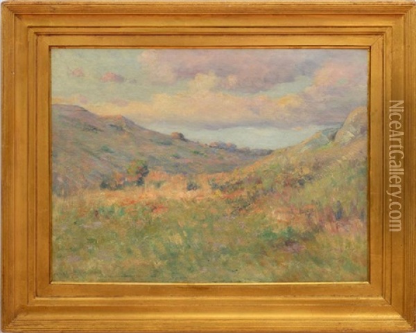 Rolling Landscape Oil Painting - Arthur Hoeber