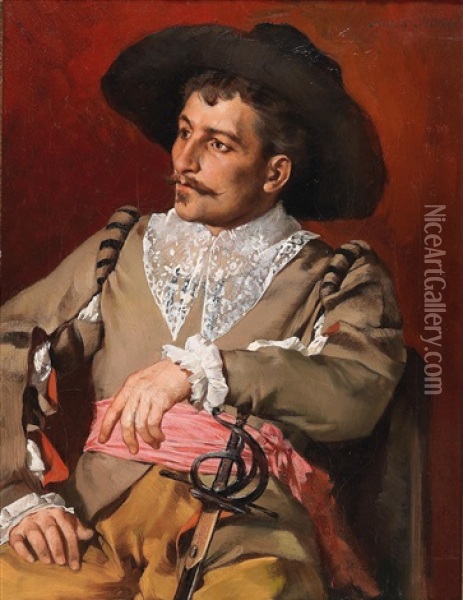 D'artagnan Oil Painting - Anton Mueller