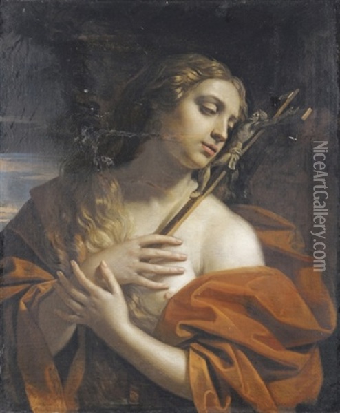 Maddalena Penitente Oil Painting - Benedetto Gennari the Younger