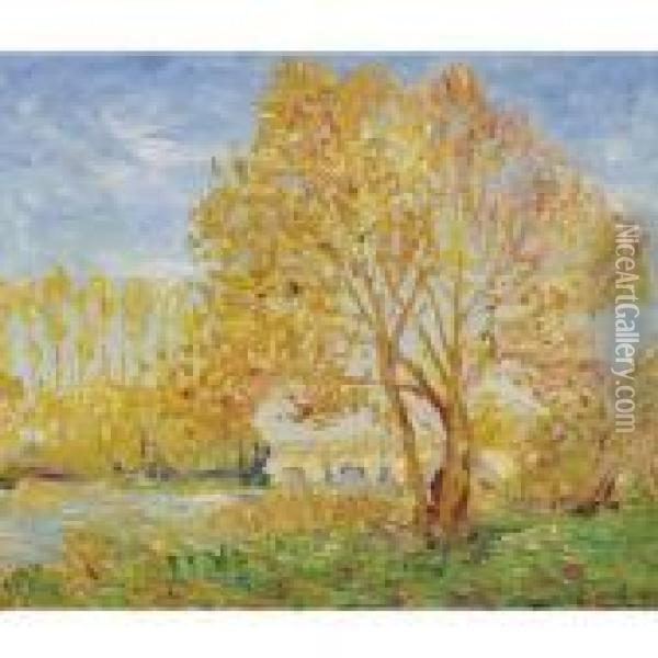 Effet D'automne Dans L'yvonne Oil Painting - Francis Picabia