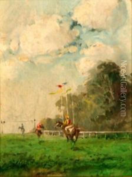 Hipodromo Oil Painting - Renaud