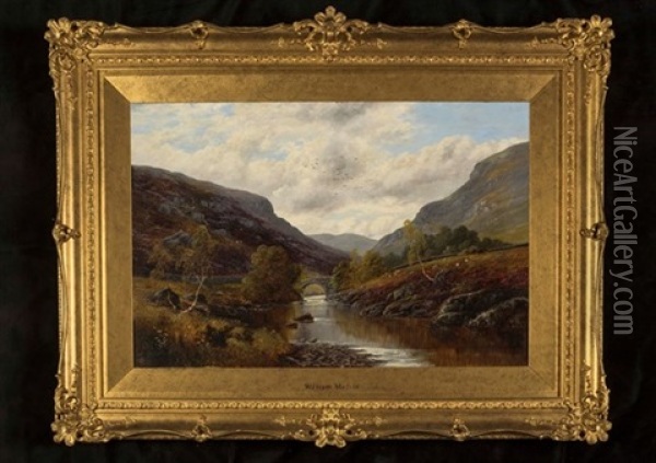 Shepherd's Bridge, Near Coniston Oil Painting - William Mellor