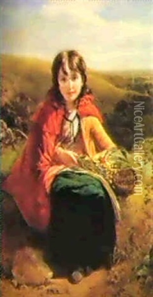 Red Riding Hood Oil Painting - John Deffett Francis