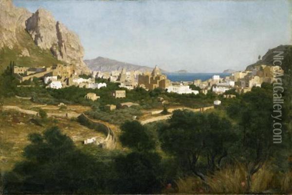 Capri - Sunrise Oil Painting - Frederick Leighton