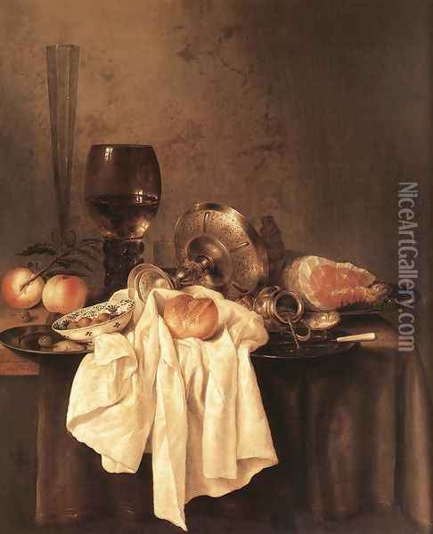 Still-Life (2) 1651 Oil Painting - Willem Claesz. Heda