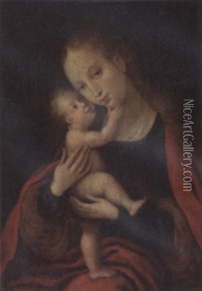 Madonna And Child Oil Painting - Lucas Cranach the Younger