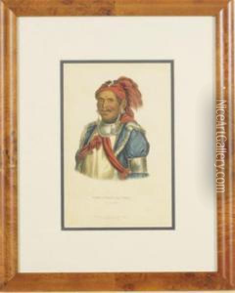 History Of The Indian Tribes Of North America: Eight Plates Oil Painting - Thomas A. Woolnoth