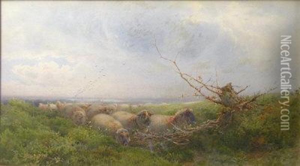 Going Astray Oil Painting - William W. Gosling