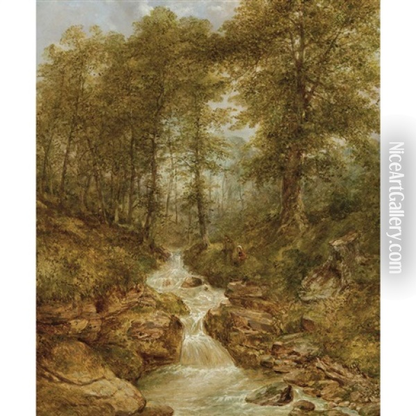 Wyming Brook Oil Painting - Harry Fenn