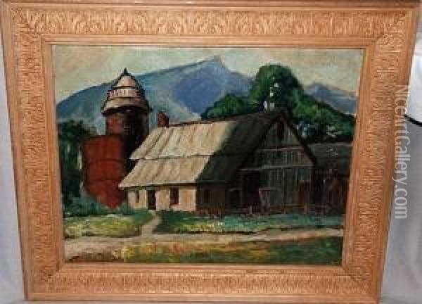 The Old Barn Oil Painting - Dodge Macknight