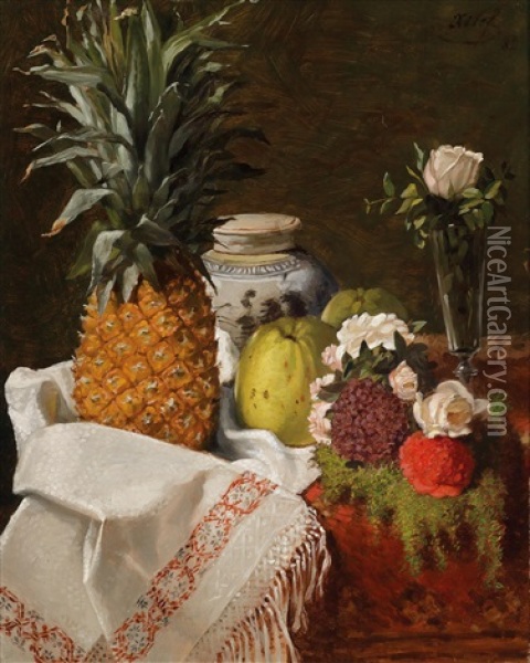 Accessoires D'atelier Oil Painting - Felix Elie Regamey