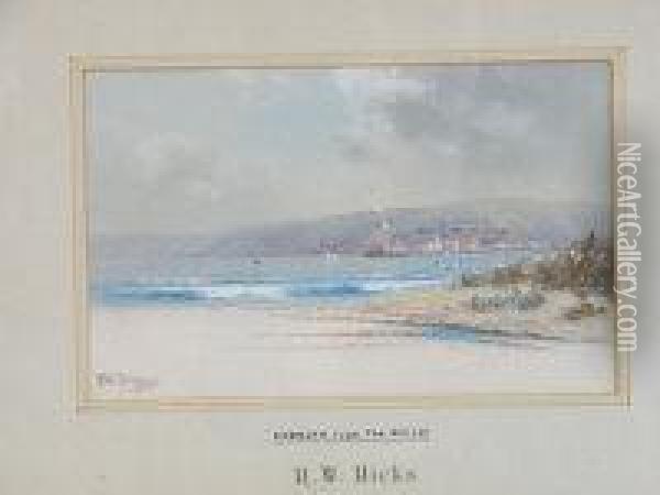 Exmouth From The Warren Oil Painting - Herbert William Hicks