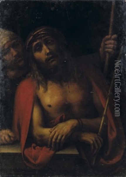 Cristo Deriso Oil Painting - Polidoro da Caravaggio