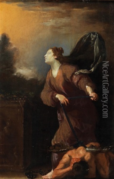 Saint Juliana Oil Painting - Domenico Feti