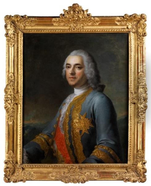 Portrait Eines Chevalier De L'ordre De Saint-louis Oil Painting - Marianne Loir