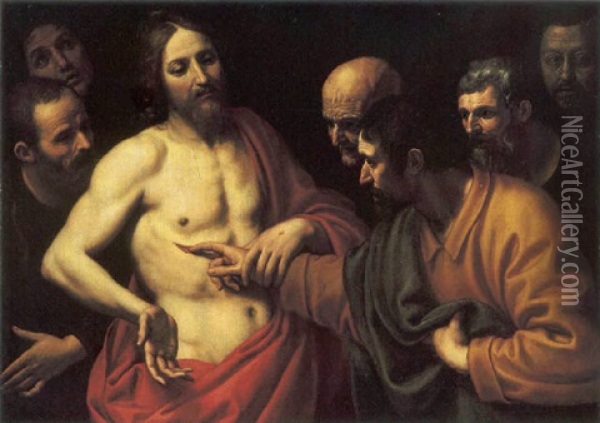 L'incredulita' Di San Tommaso Oil Painting - Domenico (il Passignano) Cresti