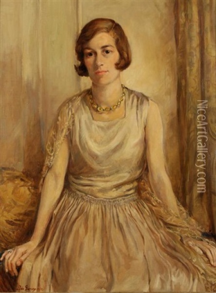 Portrait Of Mrs Moreland-aird Oil Painting - Elsie Gregory