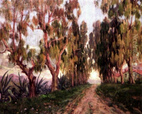 Allee Des Eucalyptus Et Aloes Oil Painting - Paul Nicolai