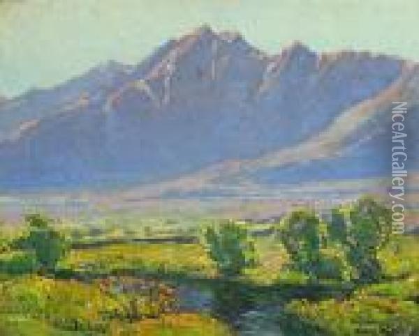 A View Along The Owen's River Oil Painting - Edgar Alwin Payne