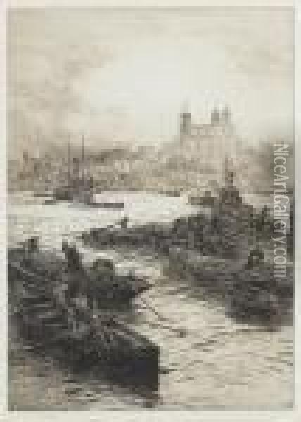 Tower Of London Oil Painting - William Lionel Wyllie