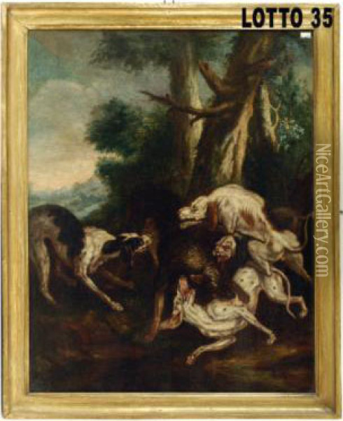 Scena Di Caccia Oil Painting - Frans Snyders