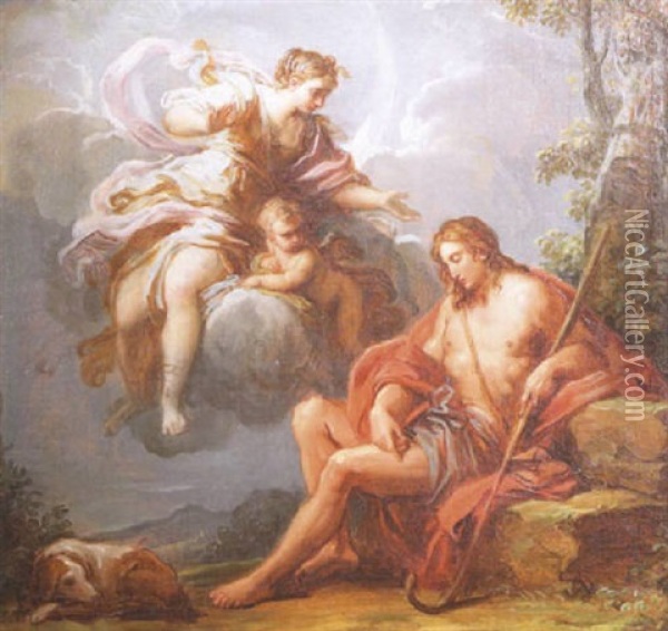 The Sleeping Endymion Oil Painting - Gaetano Gandolfi