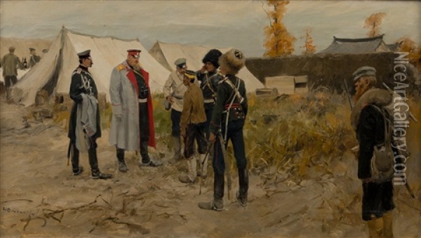 Scene From The Russo-japanese War Oil Painting - Ivan Alekseevich Vladimirov