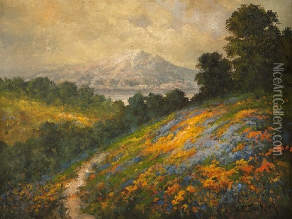 Mount Tamalpais, Marin County, Ca Oil Painting - William Franklin Jackson