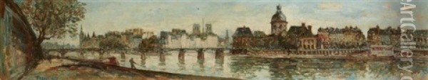 Vue De Paris Oil Painting - Will Franck Boggs