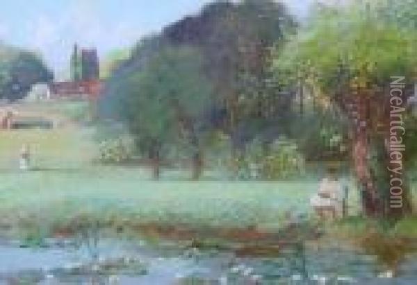 Stoke Poges Oil Painting - David Murray