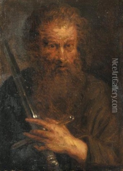 Saint Paul Oil Painting - Gioacchino Assereto