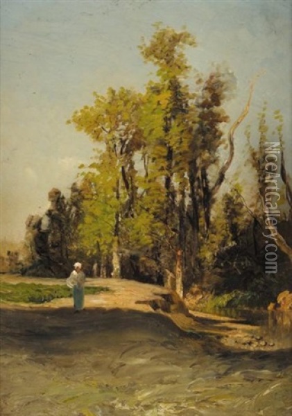 Sans Titre (etude Dans Le Ruisseau Du Bachas?) Oil Painting - Andre Maglione