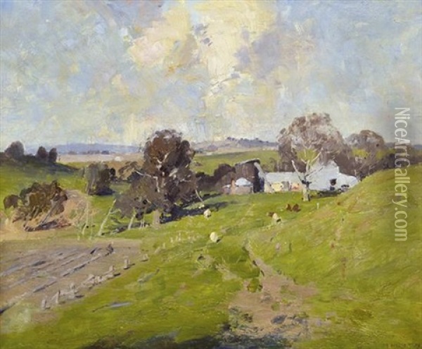 Hillside Farm Oil Painting - William Beckwith Mcinnes