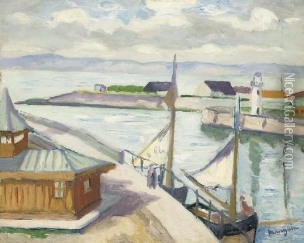 Honfleur Oil Painting - Henri Charles Manguin