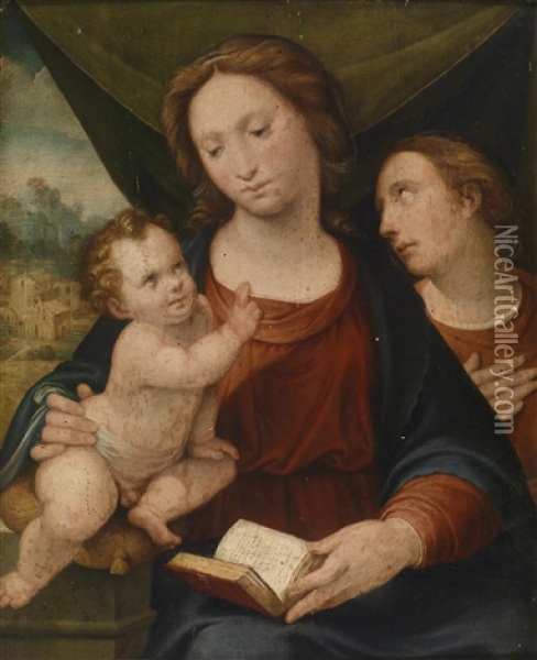 Madonna Mit Kind Oil Painting - Bartolomeo Ramenghi