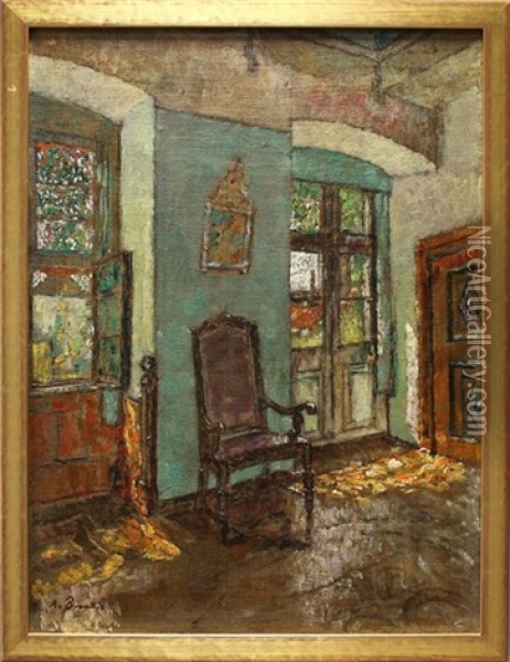 Boettingerhaus Bamberg, Gartensaal Oil Painting - August Von Brandis